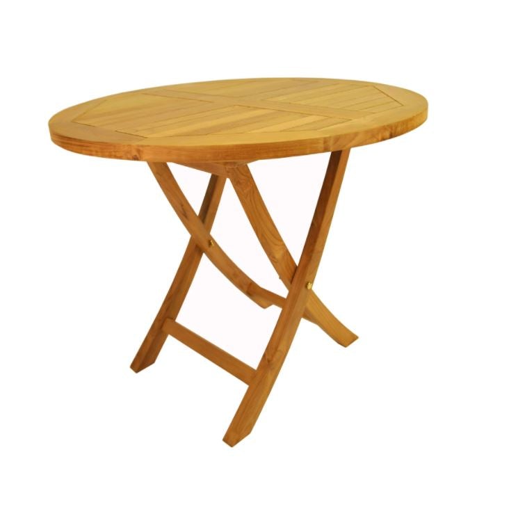 Anderson Teak Bahama 35" Round Bistro Folding Table - TBF-035R