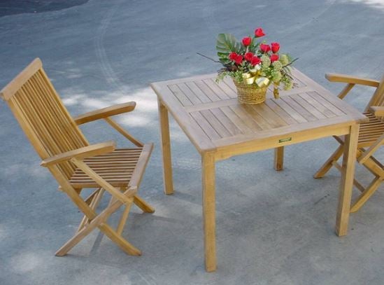 Anderson Teak Bahama Classic 3-Piece Bistro Table - Set-18