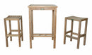 Anderson Teak Bahama Montego 3-Piece Square Bar Set - Set-113A