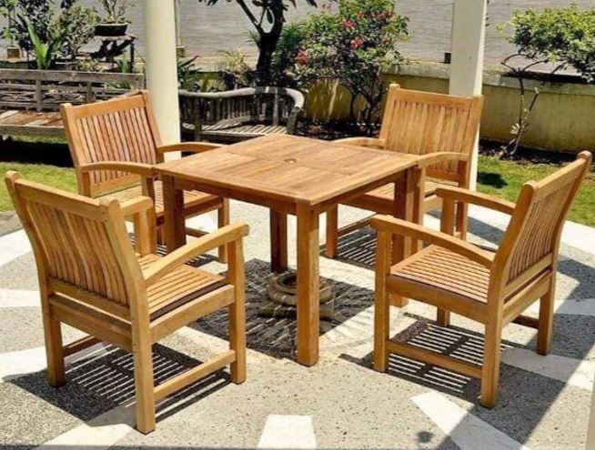 Anderson Teak Bahama Sahara 5-Piece Bistro Table - Set-2