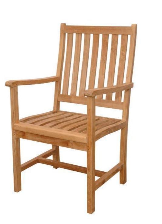 Anderson Teak Bahama Wilshire Armchair 9-Piece Extension Dining Set - Set-112A