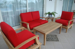 Anderson Teak Brianna 5-Piece Deep Seating Loveseat Set - Set-42