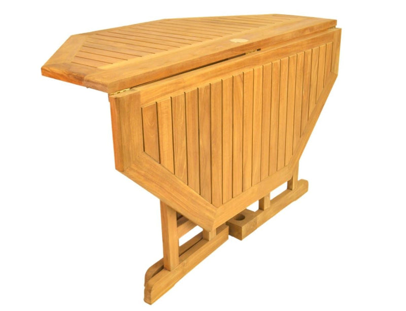 Anderson Teak Butterfly 47" Octagonal Folding Table - TBF-120BO