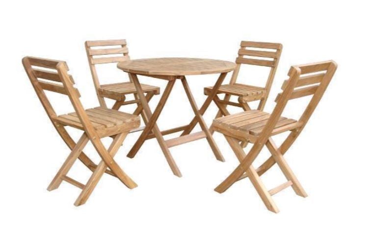 Anderson Teak Chester Alabama 5-Piece Bistro Set  - Set-226