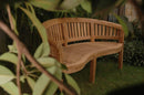Anderson Teak Curve 3 Seater Bench Extra Thick Wood - BH-005CT