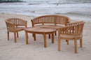 Anderson Teak Curve 4-Piece Conversation Set - Set-5