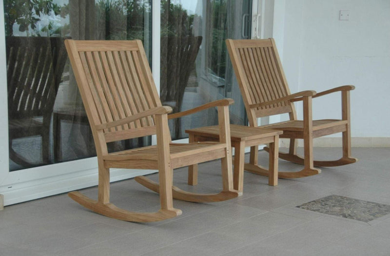 Anderson Teak Del-Amo Bahama 3-Piece Set with Square Side Table - Set-4