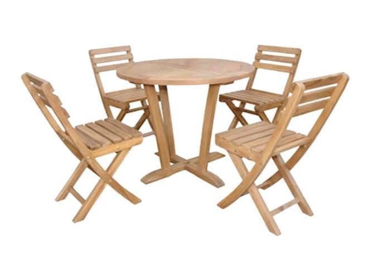 Anderson Teak Descanso Alabama 5-Piece Bistro Set  - Set-227
