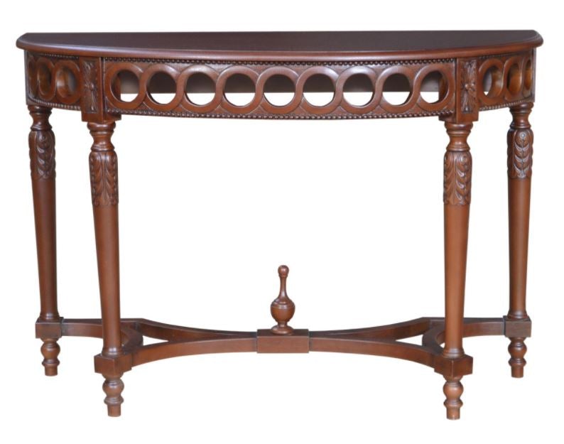 Anderson Teak Neoclassical Demilune Console - HT-101