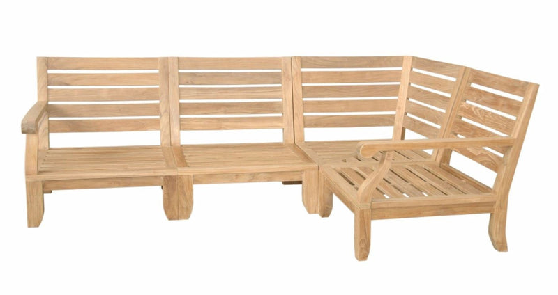 Anderson Teak Riviera Luxe 4-Piece Modular Set - Set-95
