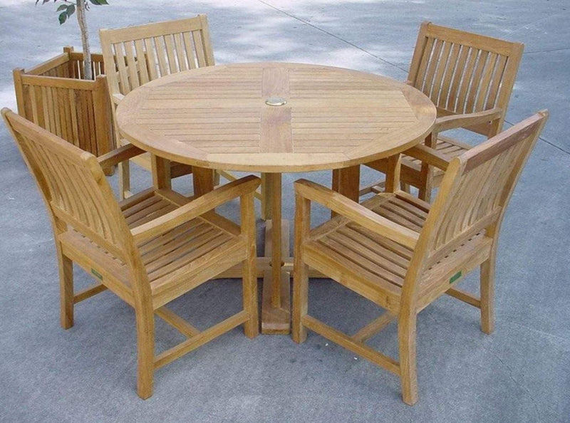 Anderson Teak Tosca Rialto Armchair 5-Piece Dining Set - Set-17