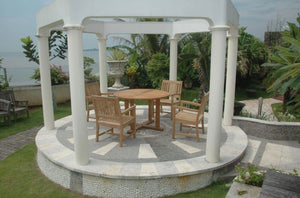 Anderson Teak Tosca Rialto Armchair 5-Piece Dining Set - Set-17
