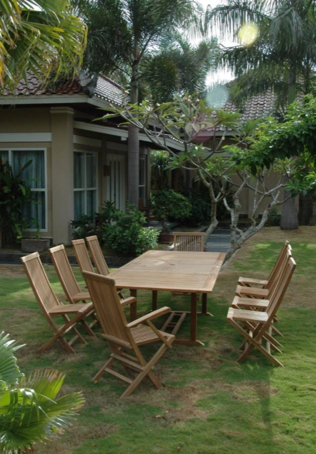 Anderson Teak Valencia Classic 11-Piece Dining Set - Set-32B