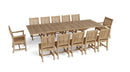 Anderson Teak Valencia Rialto 13-Piece Dining Set - Set-33A