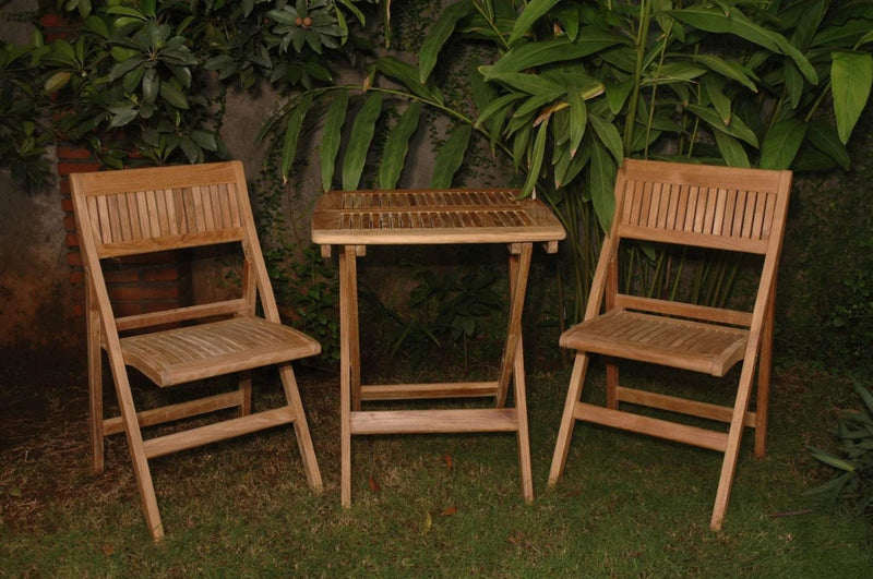 Anderson Teak Windsor 3-Piece Square Bistro Set  - Set-22