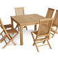 Anderson Teak Windsor Classic Chair 7-Pieces Folding Dining Set - Set-104