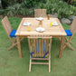 Anderson Teak Windsor Comfort Chair 5-Piece Folding Dining Set - Set-105B