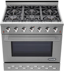 NXR 36 in. 5.5 cu.ft. Pro-Style Propane Gas Range with Convection Oven in Stainless Steel, SC3611LP