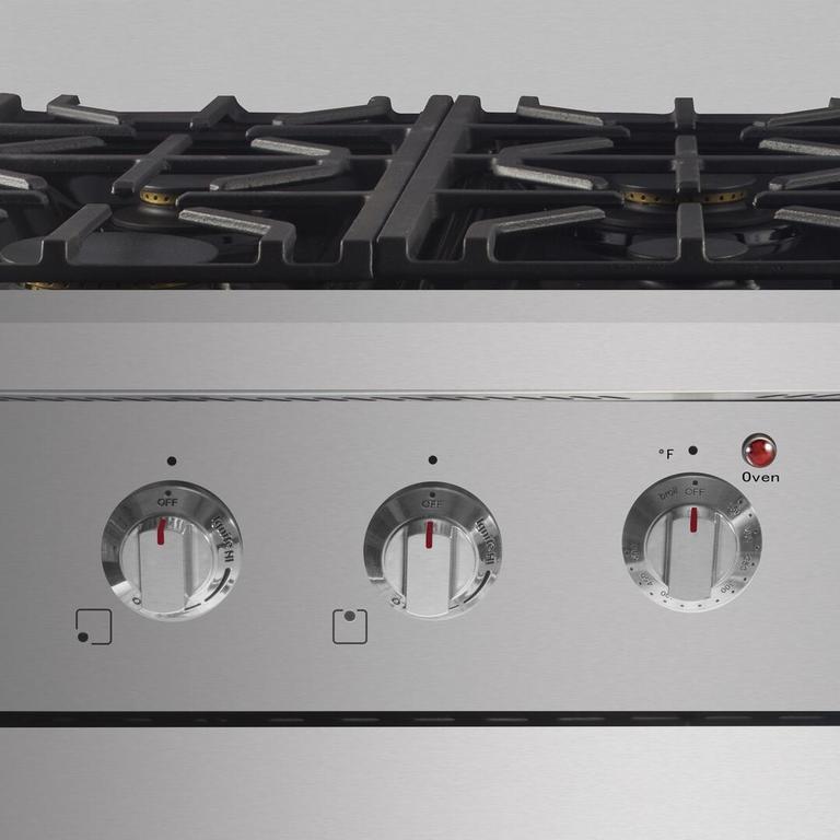 NXR 36 in. 5.5 cu.ft. Pro-Style Natural Gas Range with Convection Oven in Stainless Steel, SC3611