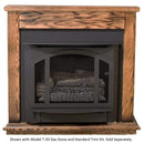 Buck Stove Standard Dark Oak Mantel for Gas Stoves and Fireboxes - PA KDM
