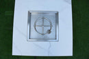 Elementi Bianco Porcelain Bulgaria black & Metal Frame Fire Table