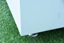 Elementi Bianco Porcelain Bulgaria black & Metal Frame Fire Table
