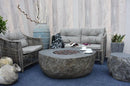 Elementi Boulder Cast Concrete Fire Table