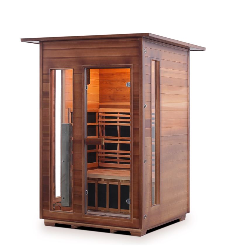 Enlighten Sauna Diamond 2 Person Infrared/Traditional Sauna - H-17376 - PrimeFair