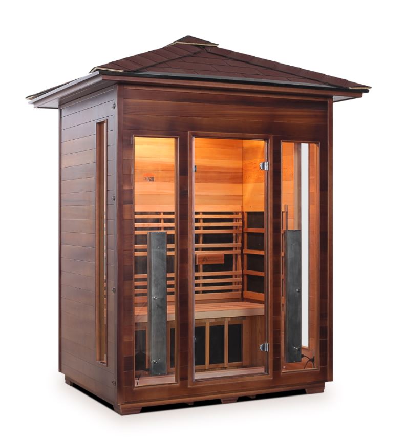 Enlighten Sauna Diamond 3 Person Infrared/Traditional Sauna - H-17377 - PrimeFair