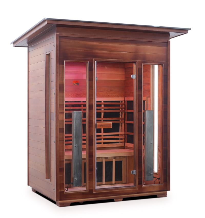 Enlighten Sauna Diamond 3 Person Infrared/Traditional Sauna - H-17377 - PrimeFair