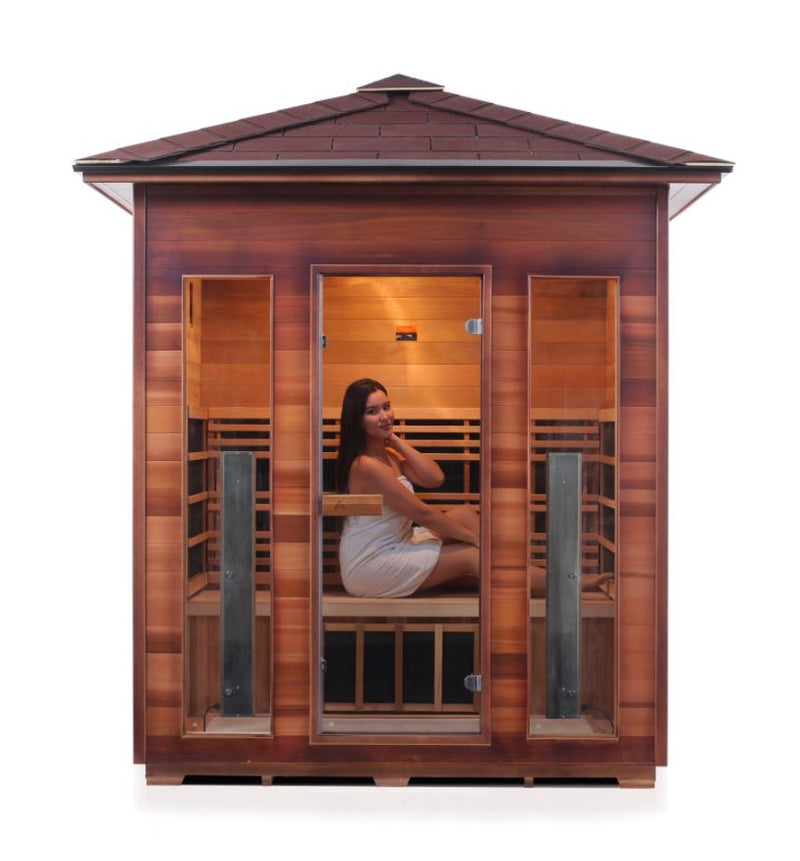 Enlighten Sauna Diamond 4 Person Infrared/Traditional Sauna - H-17378 - PrimeFair