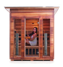 Enlighten Sauna Diamond 4 Person Infrared/Traditional Sauna - H-17378 - PrimeFair