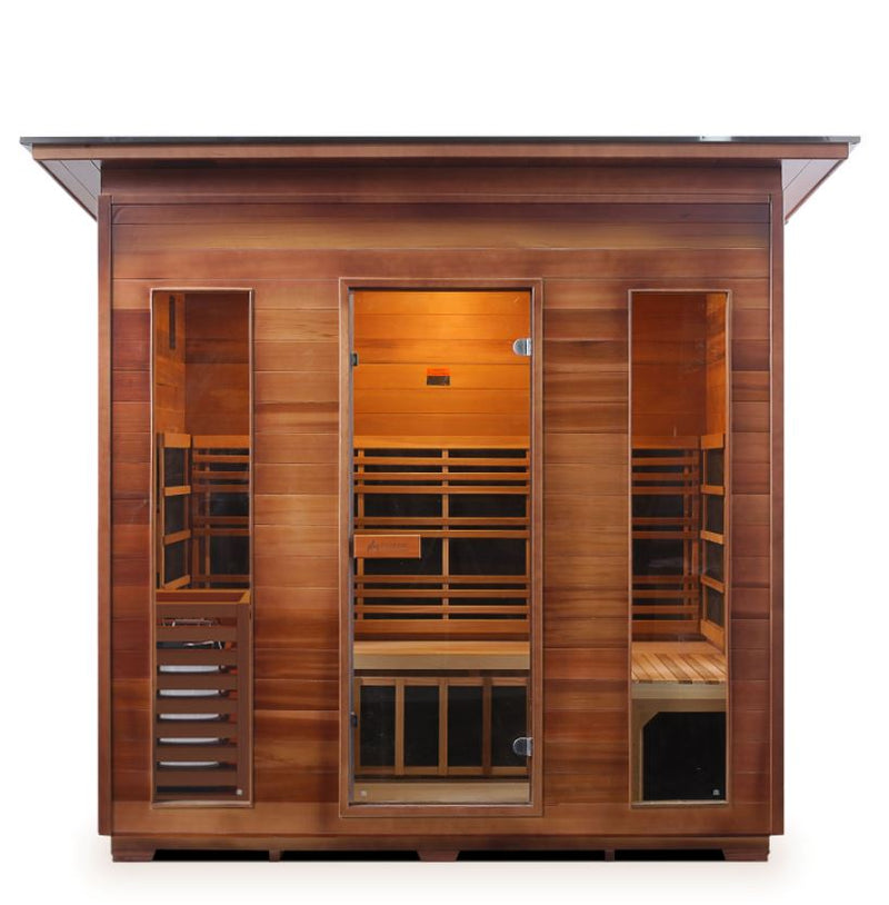 Enlighten Sauna Diamond 5 Person Infrared/Traditional Sauna - H-19378 - PrimeFair
