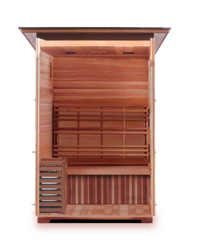 Enlighten Sauna MoonLight 2 Person Outdoor/Indoor Dry Traditional Sauna - T-16376 - PrimeFair