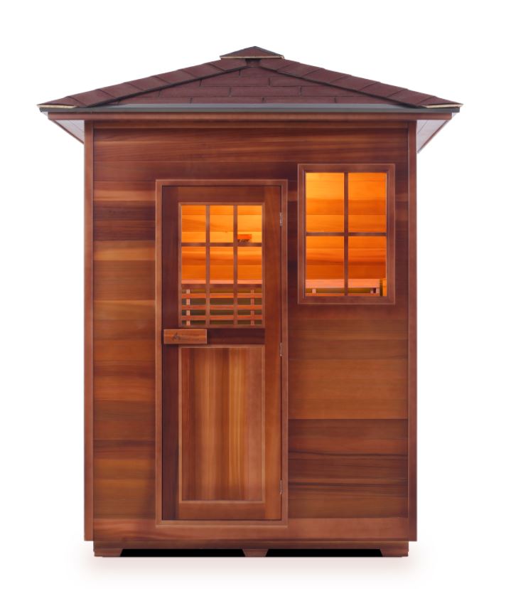 Enlighten Sauna MoonLight 3 Person Outdoor/Indoor Dry Traditional Sauna - T-16377 - PrimeFair