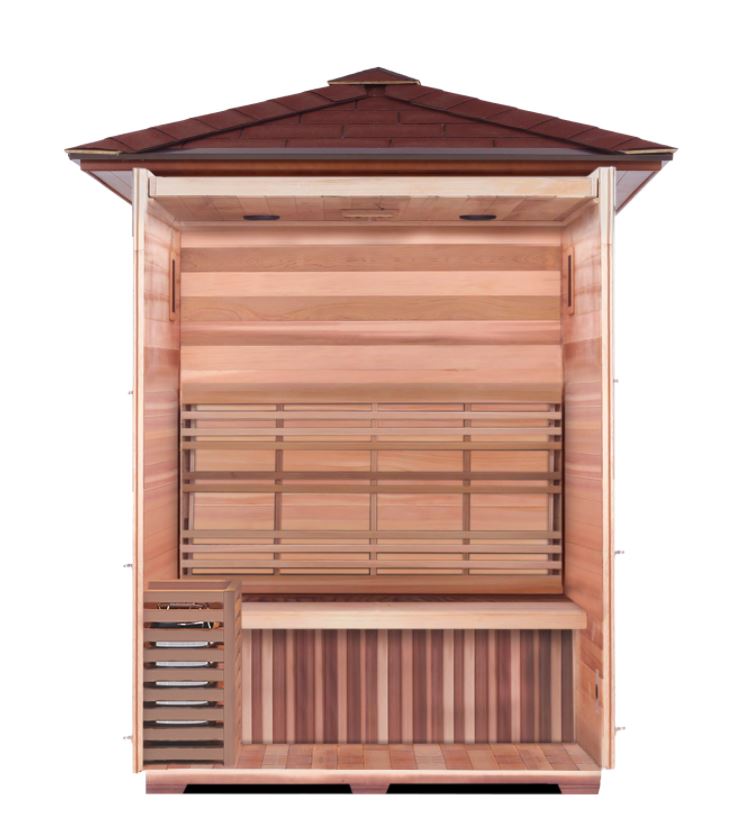 Enlighten Sauna MoonLight 3 Person Outdoor/Indoor Dry Traditional Sauna - T-16377 - PrimeFair
