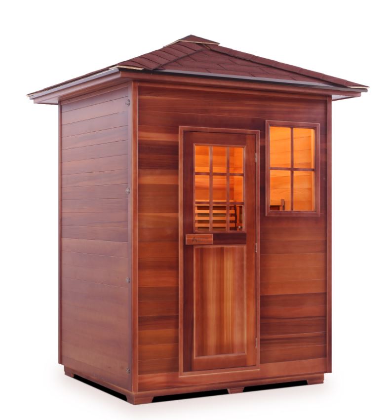 Enlighten Sauna MoonLight 3 Person Outdoor/Indoor Dry Traditional Sauna - T-16377 - PrimeFair
