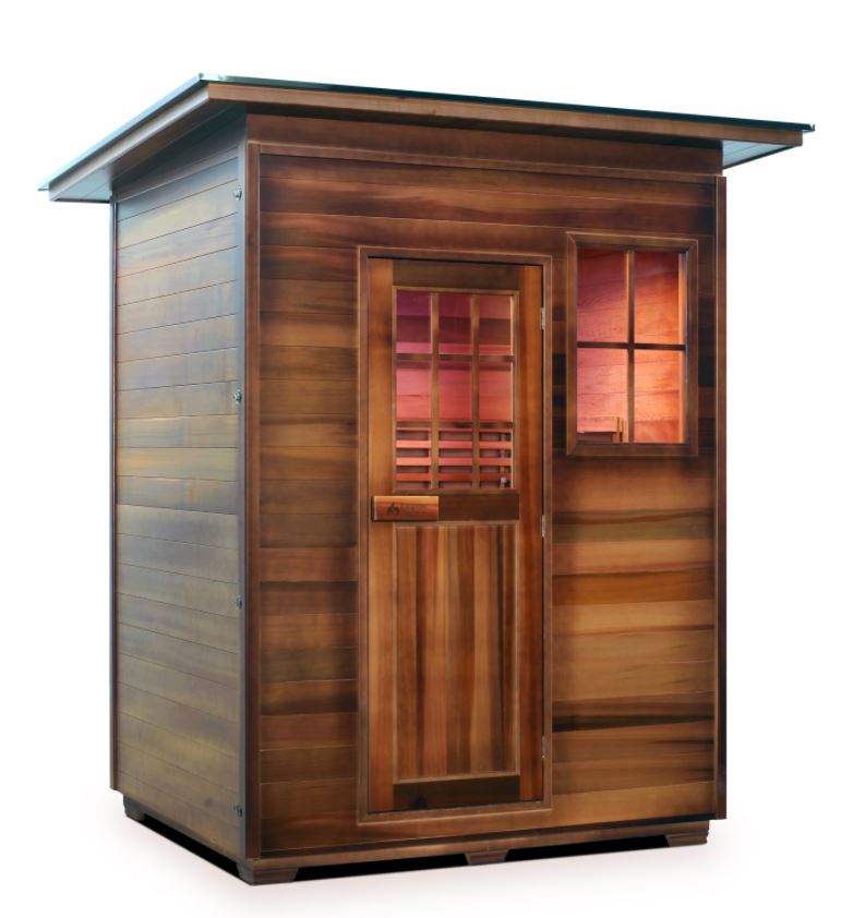 Enlighten Sauna MoonLight 3 Person Outdoor/Indoor Dry Traditional Sauna - T-16377 - PrimeFair