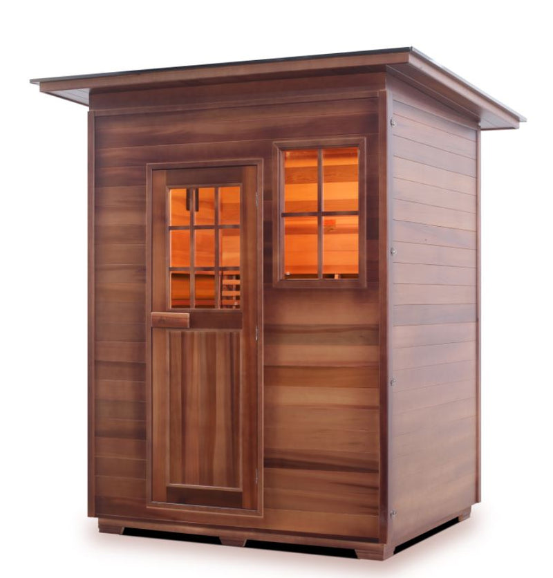Enlighten Sauna MoonLight 3 Person Outdoor/Indoor Dry Traditional Sauna - T-16377 - PrimeFair