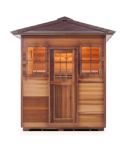 Enlighten Sauna MoonLight 4 Person Outdoor/Indoor Dry Traditional Sauna - T-16378 - PrimeFair