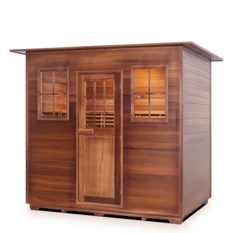 Enlighten Sauna MoonLight 5 Person Outdoor/Indoor Dry Traditional Sauna - T-16380 - PrimeFair