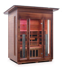 Enlighten Sauna Rustic 3 Person Outdoor/Indoor Full Spectrum Infrared Sauna - 17377 - PrimeFair