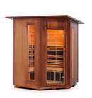 Enlighten Sauna Rustic 4C Person Outdoor/Indoor Full Spectrum Infrared Sauna - 17379 - PrimeFair