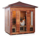 Enlighten Sauna Rustic 5 Person Outdoor/Indoor Full Spectrum Infrared Sauna - 19378 - PrimeFair