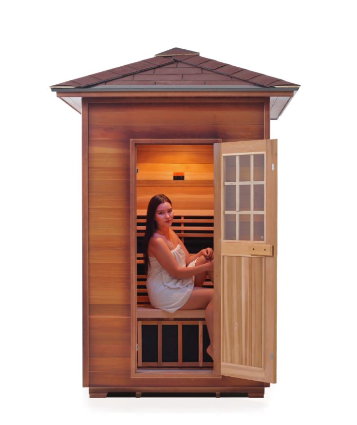 Enlighten Sauna Sapphire 2 Person Infrared/Traditional Sauna - H-16376 - PrimeFair
