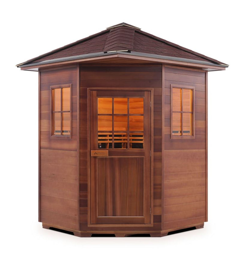 Enlighten Sauna Sapphire 4C Person Infrared/Traditional Sauna - H-16379 - PrimeFair