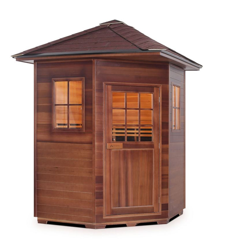 Enlighten Sauna Sapphire 4C Person Infrared/Traditional Sauna - H-16379 - PrimeFair