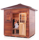 Enlighten Sauna Sapphire 5 Person Infrared/Traditional Sauna - H-16380 - PrimeFair
