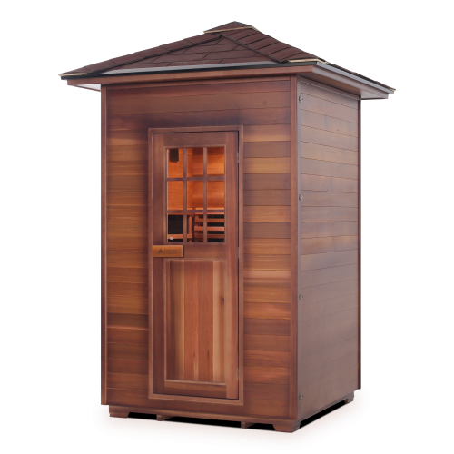 Enlighten Sauna Sierra 2 Person Outdoor/Indoor Full Spectrum Infrared Sauna - 16376 - PrimeFair