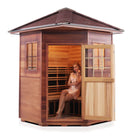 Enlighten Sauna Sierra 4C Person Outdoor/Indoor Full Spectrum Infrared Sauna - 16379 - PrimeFair